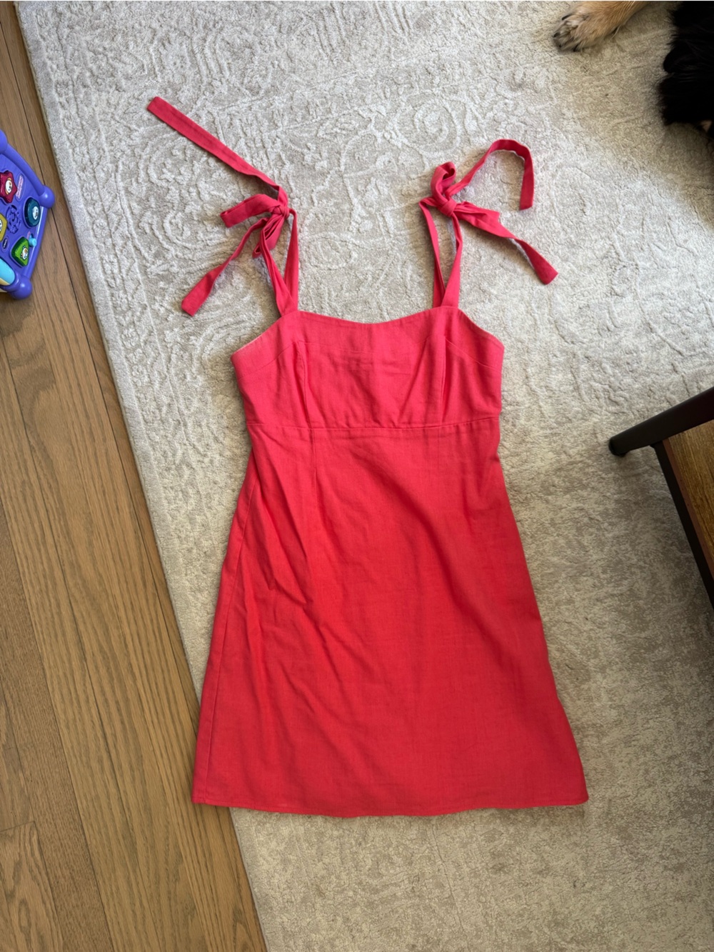 T.J.Maxx Red Tie-Shoulder Mini Dress